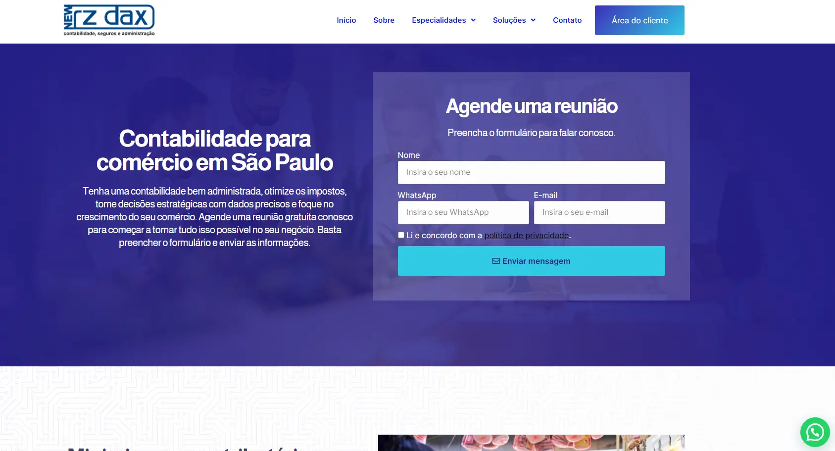 contabilidade para comercio - imagem destaque - Escritorio de Contabilidade em São Paulo - New RZ Dax Contabilidade